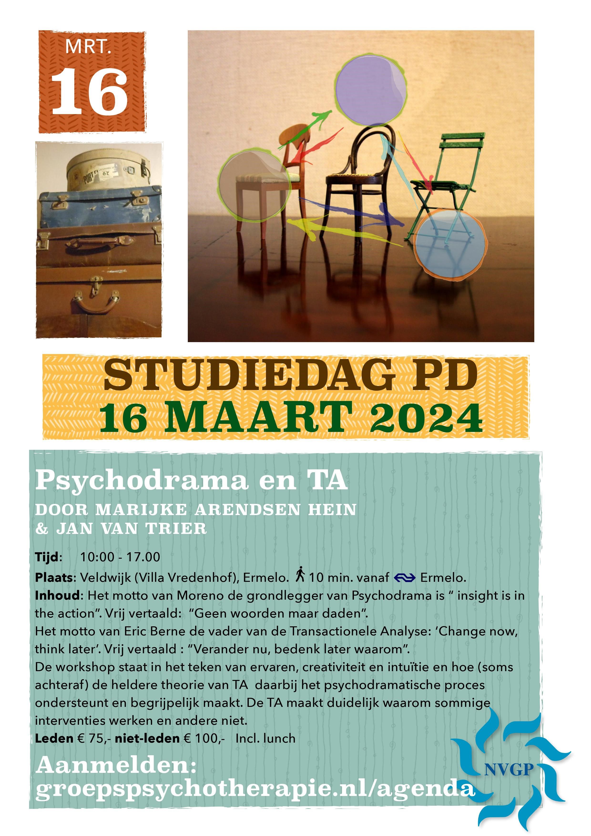 Studiedag Psychodrama en TA 16-3-2024